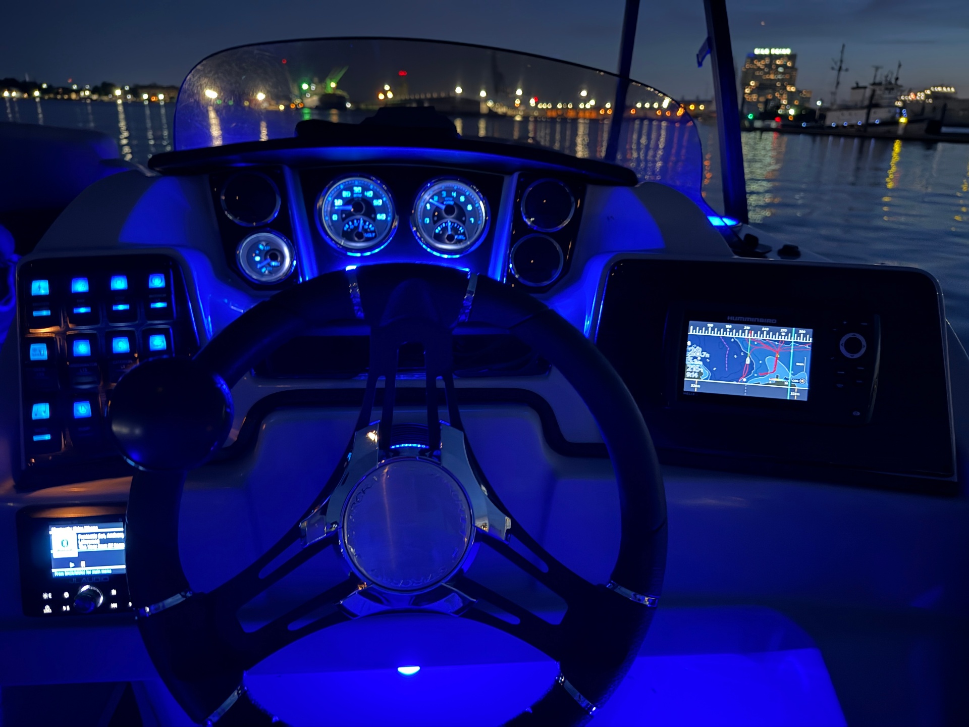 On the water